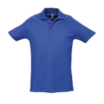 Polo shirt made from cotton, 210 g/m2, SOL'S Spring royal blue colour third view