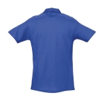 Polo shirt made from cotton, 210 g/m2, SOL'S Spring royal blue colour rear view