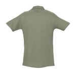 Polo shirt made from cotton, 210 g/m2, SOL'S Spring khaki colour rear view