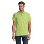 Polo shirt made from cotton, 210 g/m2, SOL'S Spring light-green colour eighth photographic view