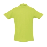 Polo shirt made from cotton, 210 g/m2, SOL'S Spring light-green colour rear view