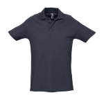 Polo shirt made from cotton, 210 g/m2, SOL'S Spring dark blue colour