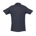 Polo shirt made from cotton, 210 g/m2, SOL'S Spring dark blue colour rear view