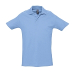 Polo shirt made from cotton, 210 g/m2, SOL'S Spring light blue colour