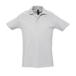 Polo shirt made from cotton, 210 g/m2, SOL'S Spring heather light grey colour