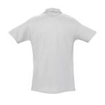 Polo shirt made from cotton, 210 g/m2, SOL'S Spring heather light grey colour rear view