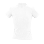 Slim fit women's polo shirt, 100% cotton, 210 g/m2, SOL'S People white colour rear view