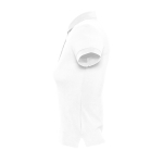 Slim fit women's polo shirt, 100% cotton, 210 g/m2, SOL'S People white colour side view