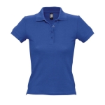 Slim fit women's polo shirt, 100% cotton, 210 g/m2, SOL'S People royal blue colour third view