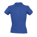 Slim fit women's polo shirt, 100% cotton, 210 g/m2, SOL'S People royal blue colour rear view