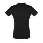 Polo shirt for women, cotton, 180 g/m2, SOL'S Perfect Women black colour rear view