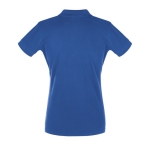 Polo shirt for women, cotton, 180 g/m2, SOL'S Perfect Women royal blue colour rear view