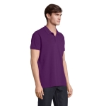 Men's polo shirt, 100% cotton, 170 g/m2, SOL'S Planet burgundy colour second photographic view