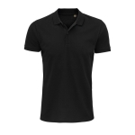 Men's polo shirt, 100% cotton, 170 g/m2, SOL'S Planet black colour