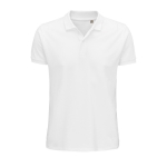 Men's polo shirt, 100% cotton, 170 g/m2, SOL'S Planet white colour ninth view