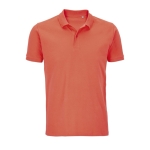 Men's polo shirt, 100% cotton, 170 g/m2, SOL'S Planet neon orange colour