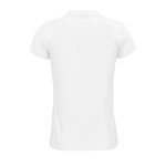 Women's polo shirt from cotton, 170 g/m2, SOL'S Planet white colour rear view