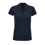 Women's polo shirt from cotton, 170 g/m2, SOL'S Planet navy-blue colour