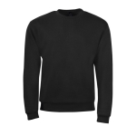 Men's sweatshirt in polyester & cotton, 260 g/m2, SOL'S Spider black colour