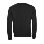 Men's sweatshirt in polyester & cotton, 260 g/m2, SOL'S Spider black colour rear view