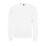 Men's sweatshirt in polyester & cotton, 260 g/m2, SOL'S Spider white colour ninth view