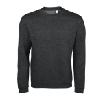 Men's sweatshirt in polyester & cotton, 260 g/m2, SOL'S Spider dark grey colour sixth view