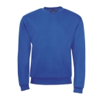 Men's sweatshirt in polyester & cotton, 260 g/m2, SOL'S Spider royal blue colour third view