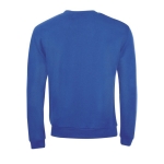 Men's sweatshirt in polyester & cotton, 260 g/m2, SOL'S Spider royal blue colour rear view