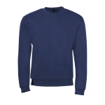 Men's sweatshirt in polyester & cotton, 260 g/m2, SOL'S Spider navy-blue colour