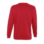 Sweatshirt, 280 g/m2, SOL'S New Supreme red colour rear view