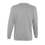 Sweatshirt, 280 g/m2, SOL'S New Supreme marbled grey colour rear view