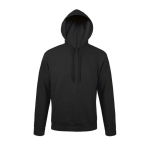 Hoodie with cotton and polyester, 280 g/m2, SOL'S Snake black colour