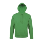 Hoodie with cotton and polyester, 280 g/m2, SOL'S Snake green colour eighth view