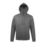 Hoodie with cotton and polyester, 280 g/m2, SOL'S Snake marbled grey colour sixth view