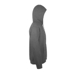 Hoodie with cotton and polyester, 280 g/m2, SOL'S Snake marbled grey colour side view