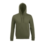 Hoodie with cotton and polyester, 280 g/m2, SOL'S Snake military green colour