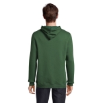 Hoodie with cotton and polyester, 280 g/m2, SOL'S Snake dark green colour third photographic view