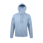 Hoodie with cotton and polyester, 280 g/m2, SOL'S Snake pastel blue colour