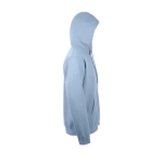 Hoodie with cotton and polyester, 280 g/m2, SOL'S Snake pastel blue colour view with print area