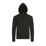 Unisex cotton and polyester hoodie, 260 g/m2, SOL'S Stone black colour