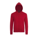 Unisex cotton and polyester hoodie, 260 g/m2, SOL'S Stone red colour fifth view