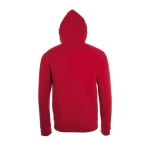 Unisex cotton and polyester hoodie, 260 g/m2, SOL'S Stone red colour rear view