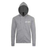 Unisex cotton and polyester hoodie, 260 g/m2, SOL'S Stone grey colour view with print area