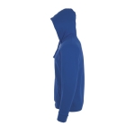 Unisex cotton and polyester hoodie, 260 g/m2, SOL'S Stone royal blue colour side view