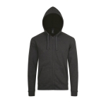 Unisex cotton and polyester hoodie, 260 g/m2, SOL'S Stone graphite colour sixth view