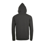 Unisex cotton and polyester hoodie, 260 g/m2, SOL'S Stone graphite colour rear view