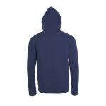 Unisex cotton and polyester hoodie, 260 g/m2, SOL'S Stone navy-blue colour rear view