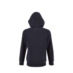 Children's cotton hooded sweatshirt, 260 g/m2, SOL'S Stone Kids navy-blue colour rear view