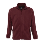 Polyester fleece jacket, 300 g/m2, SOL'S North burgundy colour eighth view