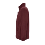 Polyester fleece jacket, 300 g/m2, SOL'S North burgundy colour side view